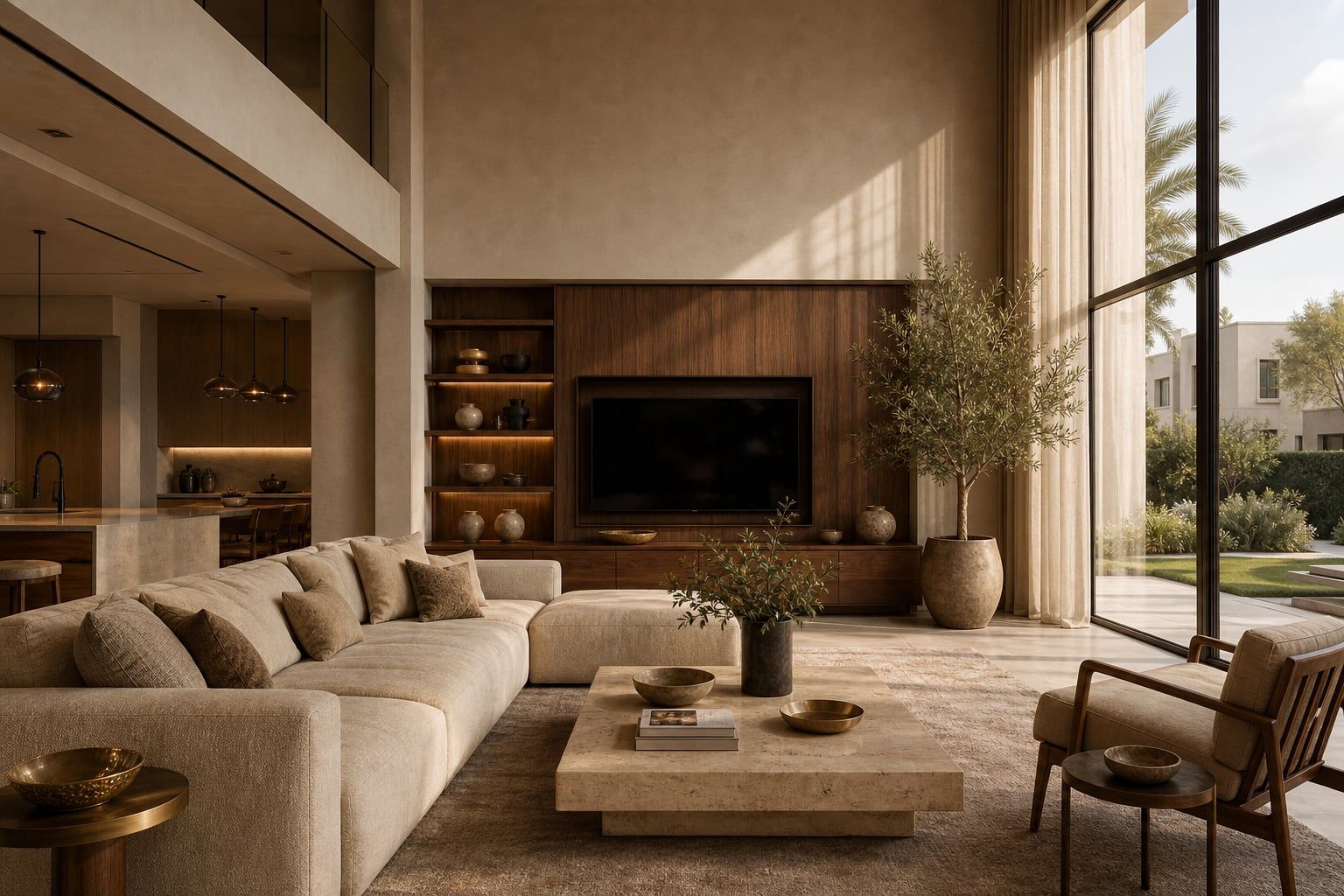 Family villa interior in Arabian Ranches by ZuriSpace