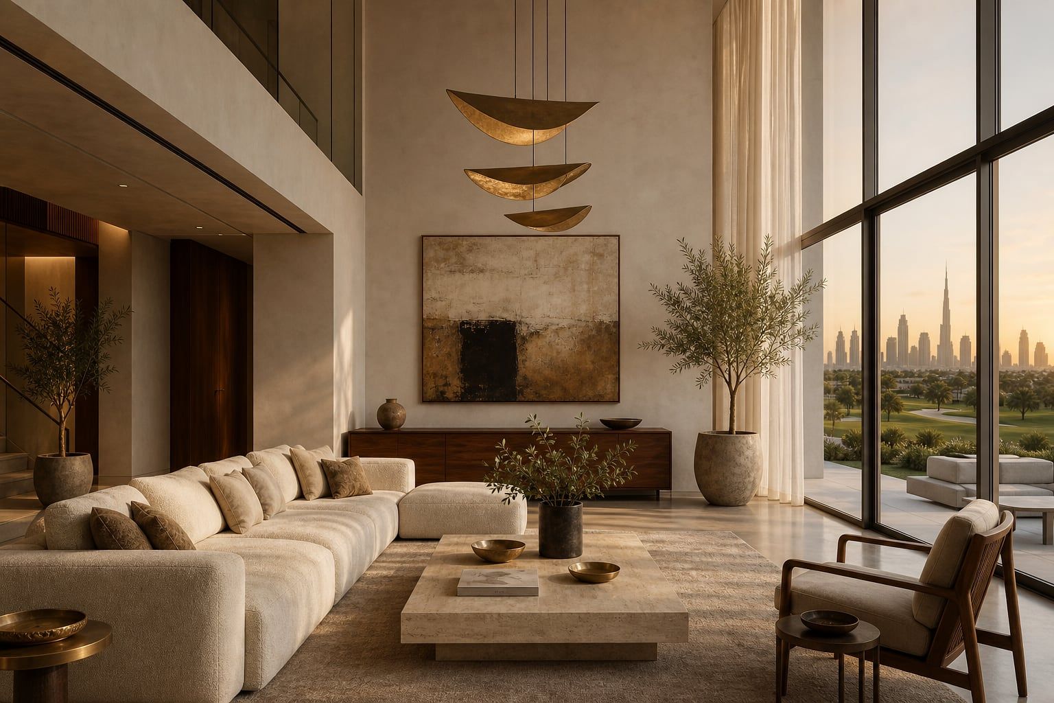 Contemporary villa interior in Dubai Hills Estate