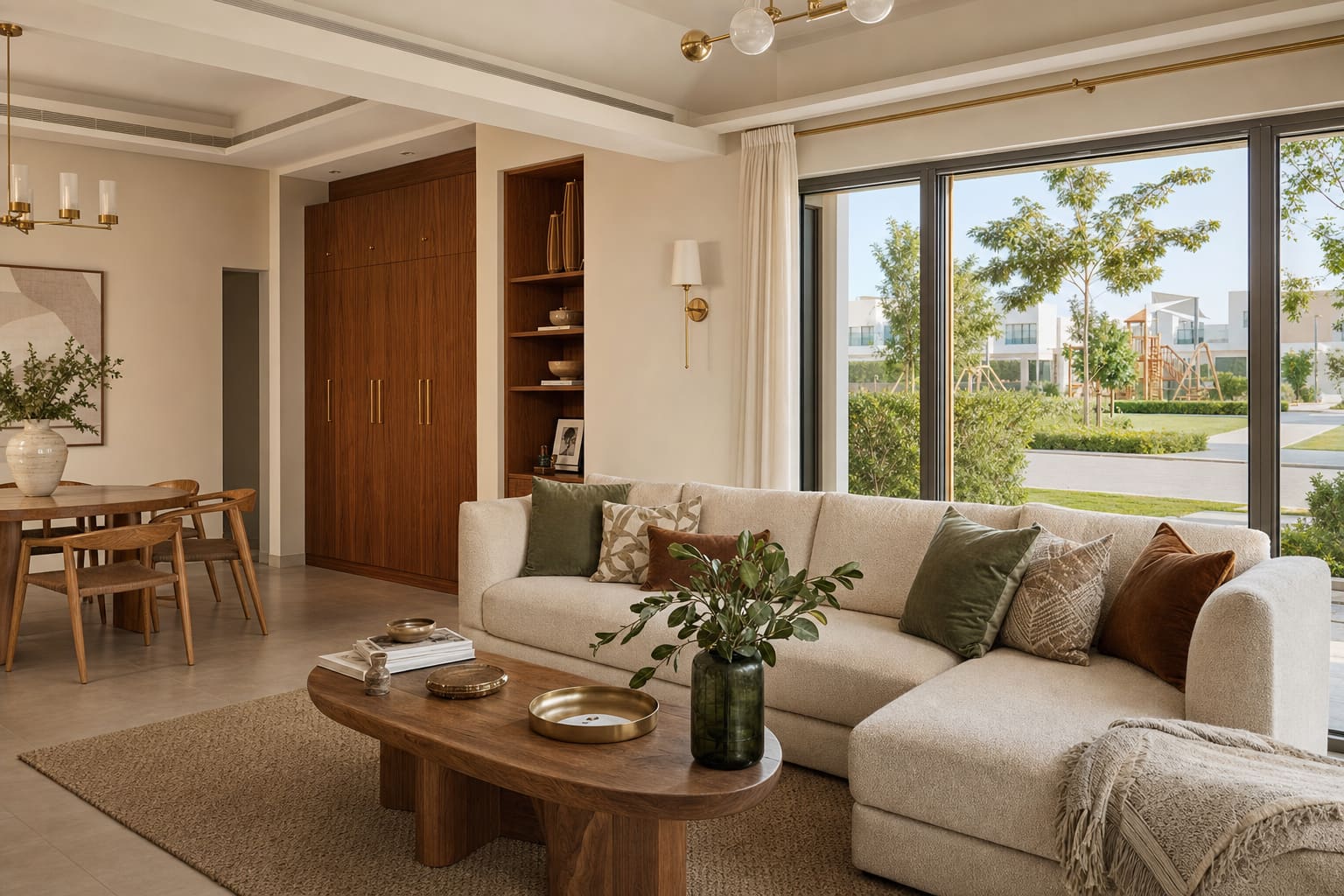 Family villa interior in Mudon by ZuriSpace