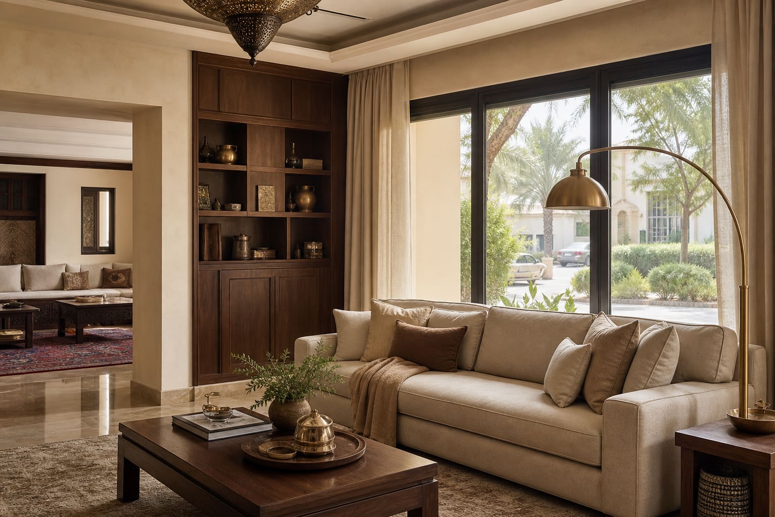 Family villa interior in Nad Al Hamar by ZuriSpace